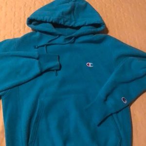 SZ SMALL OVERSIZED CHAMPION HOODIE